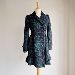 ANTHROPOLOGIE Elevenses Emerald Isle Coat Size 6